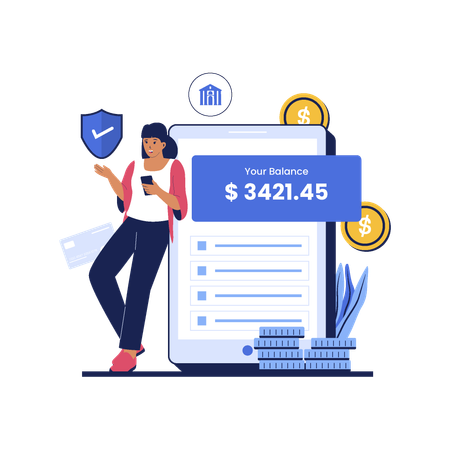 Checking illustration